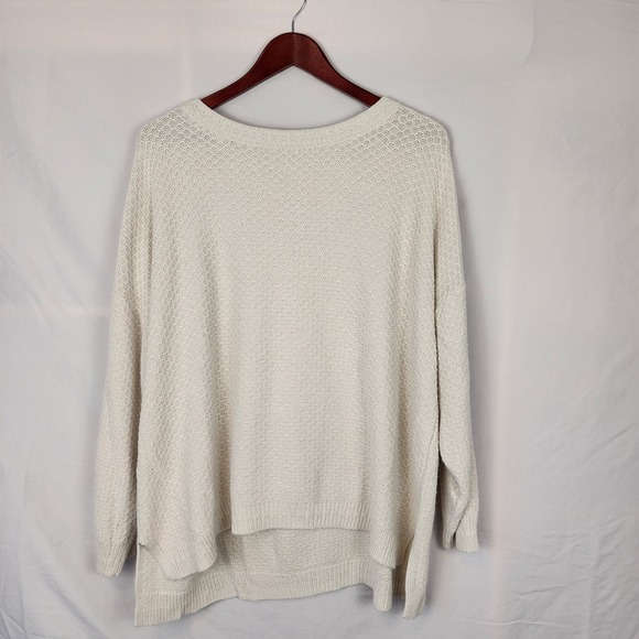 Fat Face Sweaters - Fat Face Cream Ivory Chunky Knit Fisherman Sweater Women's Size 20